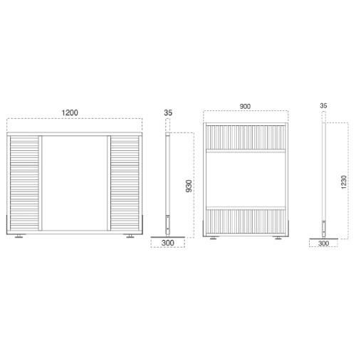 marukatsu(丸勝)　衝立 6152-9126