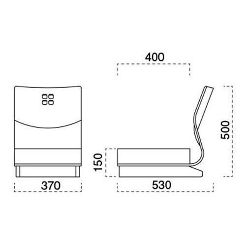 marukatsu(丸勝)　霧島II N 座椅子 張地ランクA