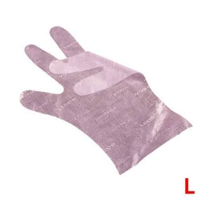 サクラメン手袋 デラックス(100枚入)L ピンク 35μ