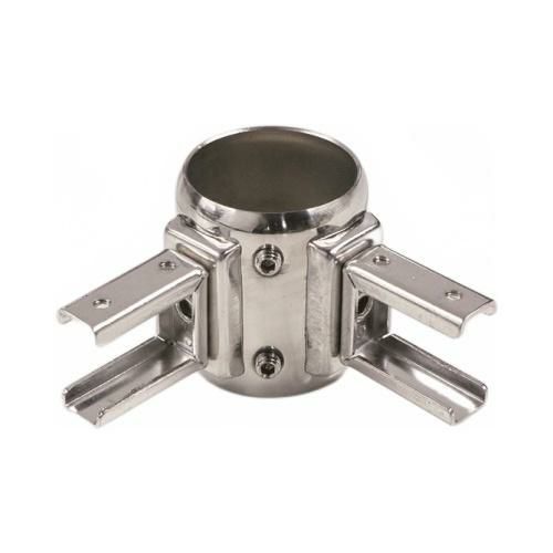 SUS304 長角パイプ用二方継手 ※上下溶接 TO-126B-2N-W TA4939