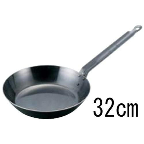 EBM 鉄厚板 ブルーテンパー フライパン 32cm