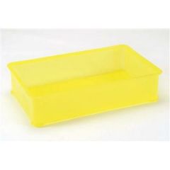 PP半透明カラー番重 B型 大 イエロー(サンコー製) 【グループA】