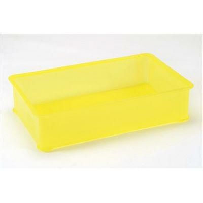 PP半透明カラー番重 B型 大 イエロー(サンコー製) 【グループA】