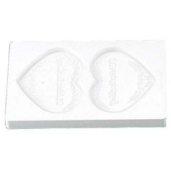 チョコレート流し型 ハート No.1306 2pcs