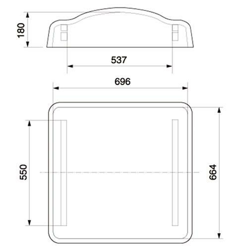 【TOSEI】真空包装機 据置型 シール有効寸法左右各550mm ガス封入機能付 V-553-1 幅780×奥行845×高さ973mm