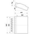 【TOSEI】真空包装機 据置傾斜型 シール有効寸法600mm（上下） ガス封入機能付 V-662GII 幅678×奥行640×高さ930mm