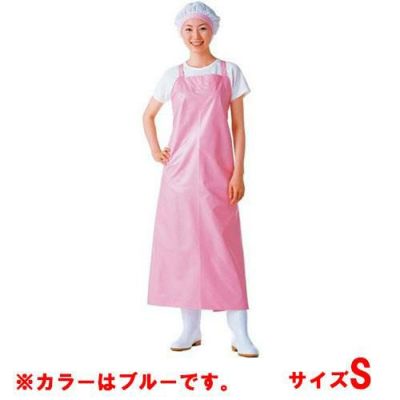マイティクロス エプロン 胸当 E-1001-1 ブルー S