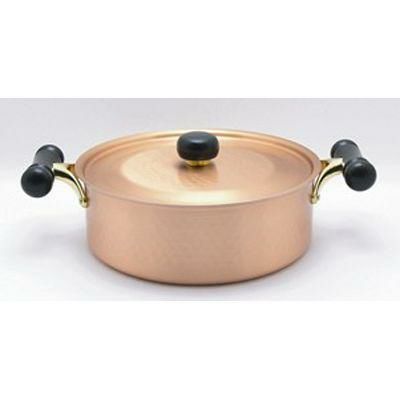 銅IHアンティック 浅型鍋 IH-104 24cm