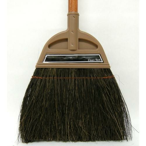 日本クリンテック 技ホーキ 黒シダ 長柄 木柄