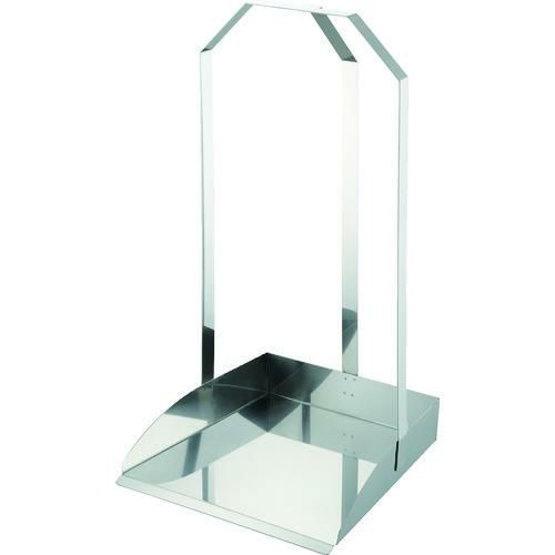 TRUSCO オールステンレスチリトリ 三ツ手チリトリ 穴なし