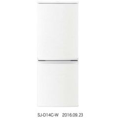 家庭用/B級品】 SHARP 家庭用冷凍冷蔵庫 SJ-D14C-W 幅480×奥行590×高さ 