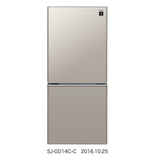 家庭用/B級品】 SHARP 家庭用冷凍冷蔵庫 SJ-GD14C-C 幅480×奥行600×高 