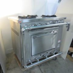 鋳鉄製 バーベキューコンロサントク　ガスコンロ　業務用　プロパン　炊き出し 建厨 Kenchu ケンチュウ ステンレス内炎式バーナー 4口 ガス