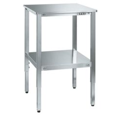 ステンレスサポートテーブル TSRT-500SU4/外寸：幅500×奥行500×高さ640～840mm