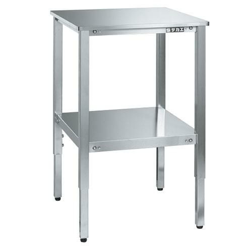 TSRT-500SU4 ステンレスサポートテーブル 幅500×奥行500×高さ640～840mm