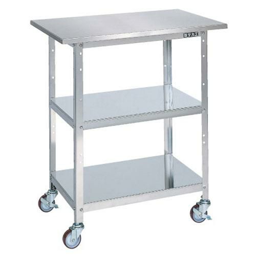 SU-075BS ステンレス一人用作業台(移動式) 幅750×奥行500×高さ860mm