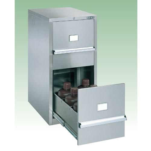 ステンレス薬品保管庫 SU-22S 幅450×奥行600×高さ900mm