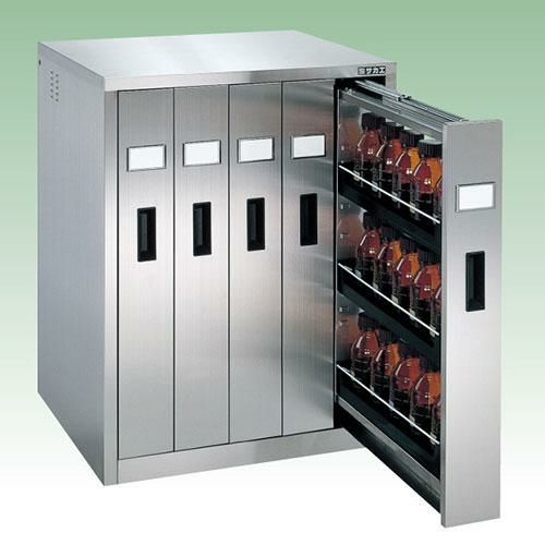 ステンレス薬品保管庫 SU-5BS 幅710×奥行600×高さ900mm