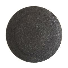 炭化黒 16月光丸皿/業務用/新品