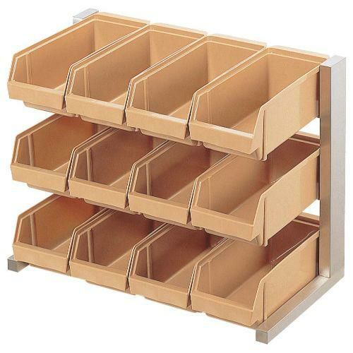 EBM スペースオーガナイザー 3段4列 (12ヶ入) ブラック