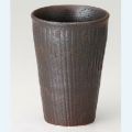☆鉄黒釘彫カップ