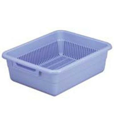 アシスト 水切りカゴ No.4 ブルー 幅320×奥行250×高さ115