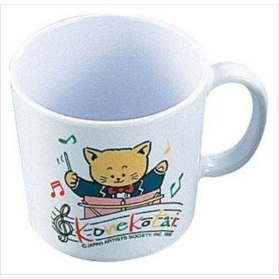 メラミン お子様食器 こねこたい 片手コップ L-115