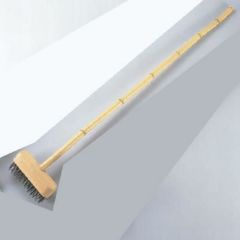 竹柄 デッキブラシ ワイヤー