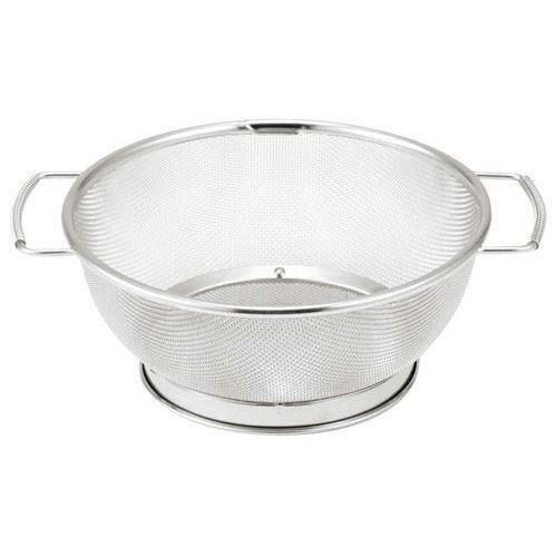 ザル 24cm B型手付 18-8 MI
