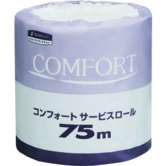 クレシア コンフォートサービスロール 75m 1ケース80個入