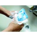 TRUSCO 石鹸入れ付き手洗いスポンジブラシ ブルー