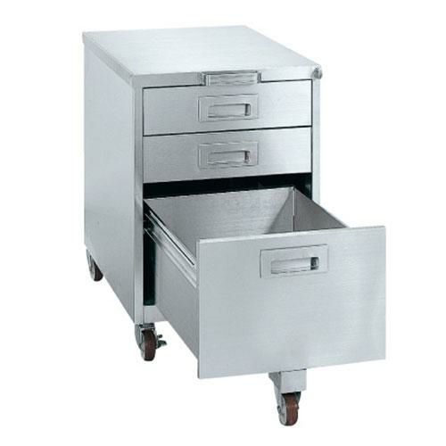 ステンレス キャビネットワゴン SS-EC/外寸：幅445×奥行570×高さ630mm