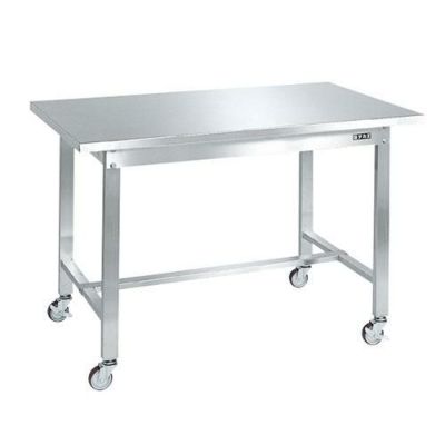 ステンレス作業台(移動式) SUS-127BSSN/外寸：幅1200×奥行750×高さ802mm