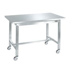ステンレス作業台(移動式) SUS-127BSSN/外寸：幅1200×奥行750×高さ802mm