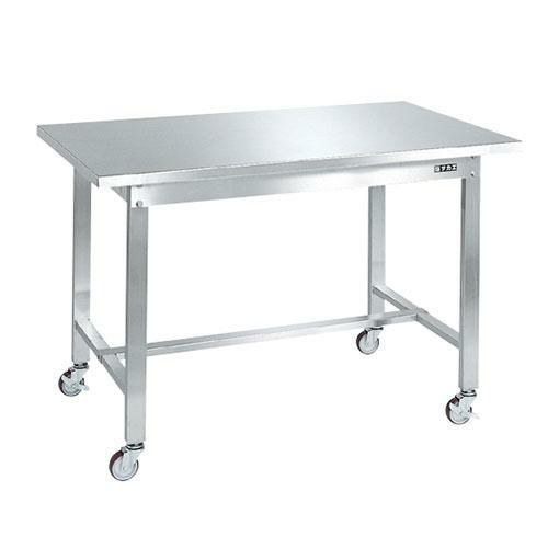ステンレス作業台(移動式) SUS-127BSSN/外寸：幅1200×奥行750×高さ802mm