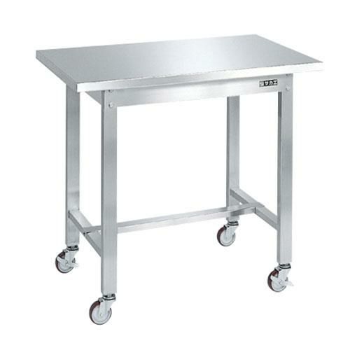 ステンレス作業台(移動式) SUS4-096BN/外寸：幅900×奥行600×高さ802mm