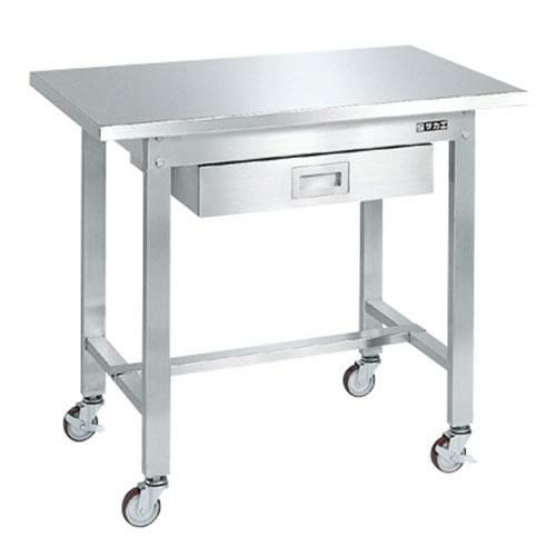 SUS4A-096BN ステンレス作業台(移動式) 幅900×奥行600×高さ802mm