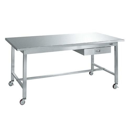 ステンレス作業台(移動式) SUS4A-187BN/外寸：幅1800×奥行750×高さ802mm