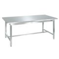 ステンレス作業台(ステンレスカブセ天板) SUS4-187HC/外寸：幅1800×奥行750×高さ740mm