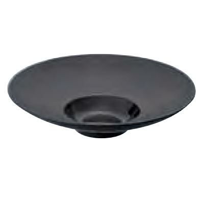 ワイドリムクーププレート 23.5cm_ブラック