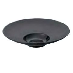 ワイドリムクーププレート 29cm_ブラック