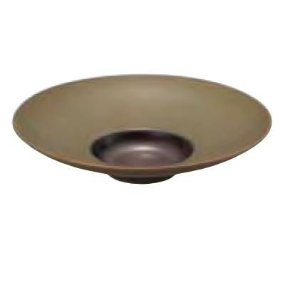 ワイドリムクーププレート 29cm_ブラウン