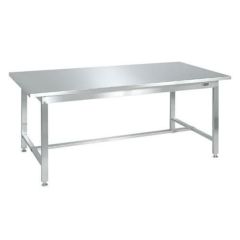 ステンレス作業台(ステンレスカブセ天板) SUS4-157PC/外寸：幅1500×奥行750×高さ740mm