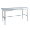 ステンレス高さ調整作業台(ステンレスカブセ天板仕様) SUT4-187PC/外寸：幅1800×奥行750×高さ700～900mm