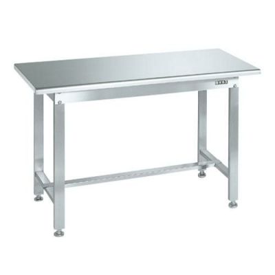 ステンレス作業台(天板R付) SUS4-157R/外寸：幅1500×奥行750×高さ740mm