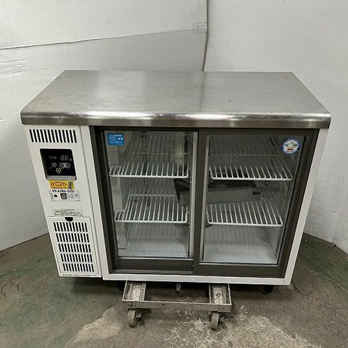 美品フクシマガリレイ業務用冷蔵ショーケースTGU-50RE1 TGU-50RE1 スライド扉小型冷蔵ショーケース 1台 フクシマ