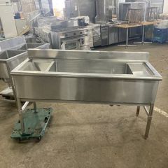 中古】作業台 幅850×奥行600×高さ800 【送料無料】【業務用