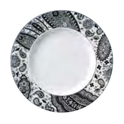 トッカータ・ペイズリー プレート 21cm ブラック /グループS