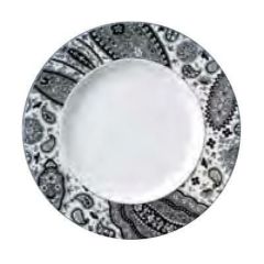 トッカータ・ペイズリー プレート 24cm ブラック /グループS