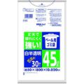 サニパック P-5R ペール用ゴミ袋 45L 白半透明（0.02） 30枚